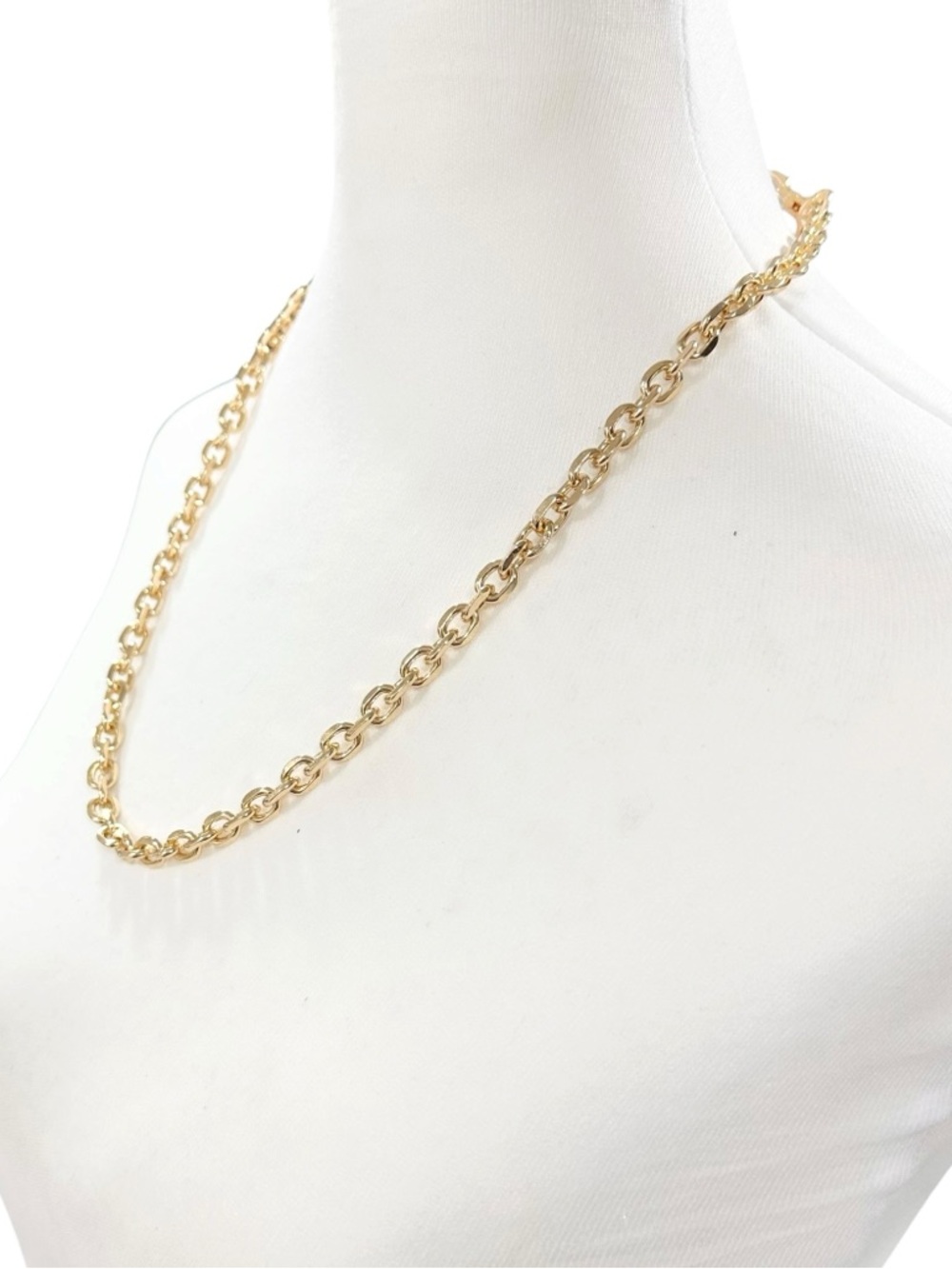 18K Gold Plated 23.5” Chain Necklace - Picture 4 of 8